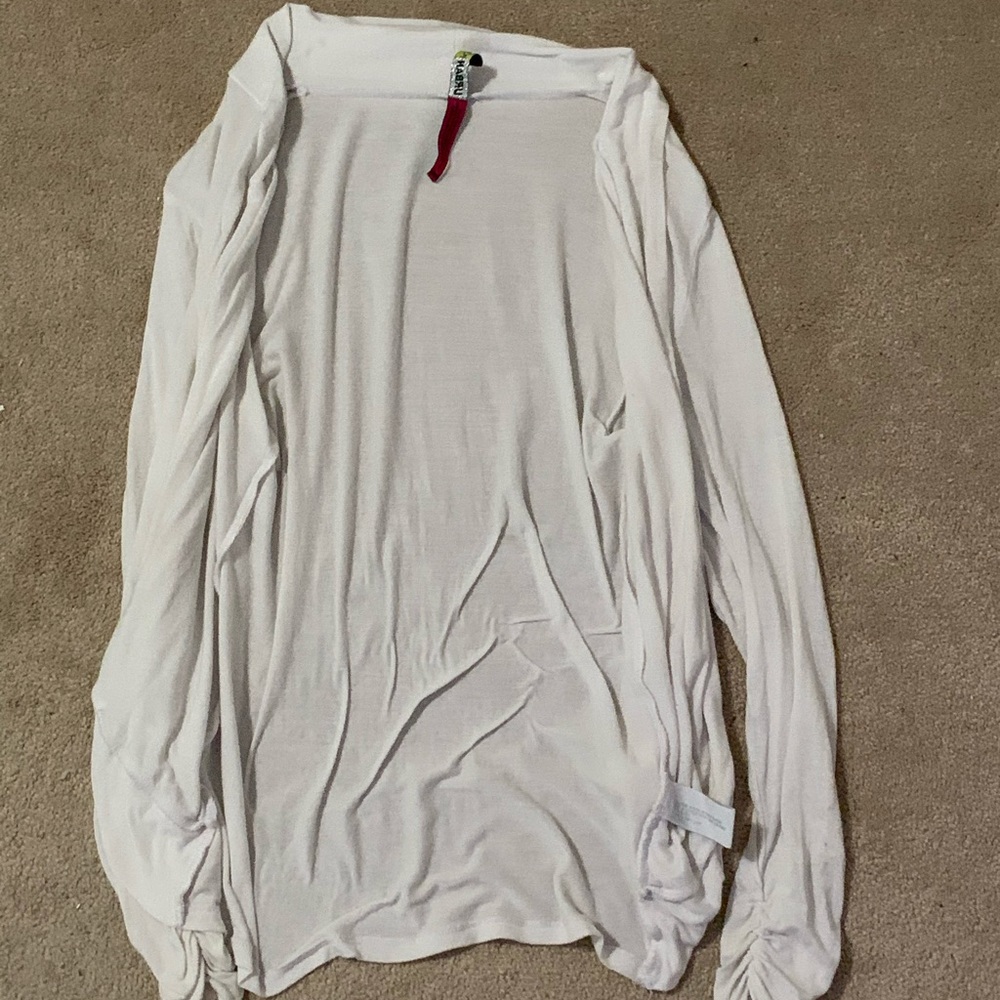 White cardigan
